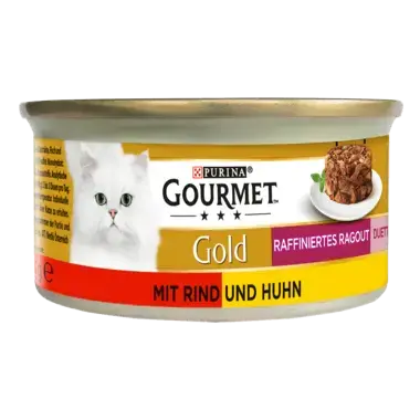 GOURMET™ Gold Raffiniertes Ragout Duetto mit Rind und Huhn Seitenansicht