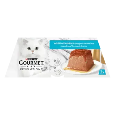 GOURMET® REVELATIONS Mousse mit Thunfisch, überzogen mit köstlicher Sauce Vorderansicht