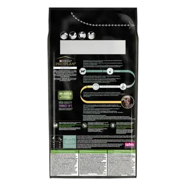 PRO PLAN® LIVECLEAR® Sterilised Adult 1+ Katzenfutter reich an Truthahn Rückseite