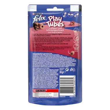 FELIX Play Tubes Truthahn- und Schinkengeschmack Rückseite