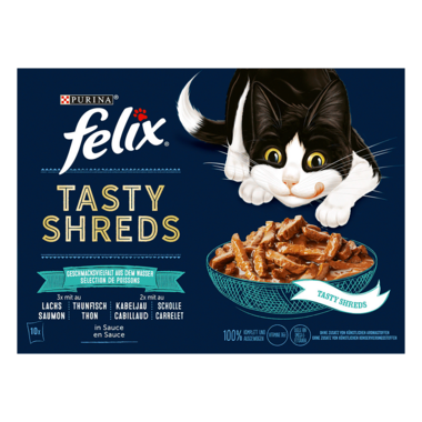 FELIX® Tasty Shreds Geschmackvielfalt aus dem Wasser Vorderansicht