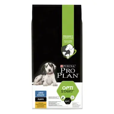 PRO PLAN® LARGE ATHLETIC PUPPY mit OPTISTART reich an Huhn Vorderansicht