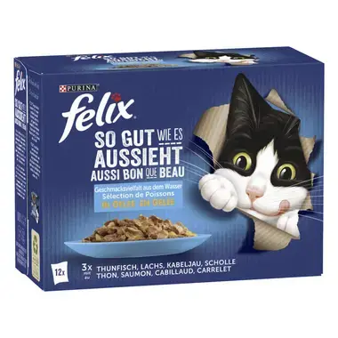 FELIX® So gut wie es aussieht Geschmacksvielfalt aus dem Wasser Seitenansicht