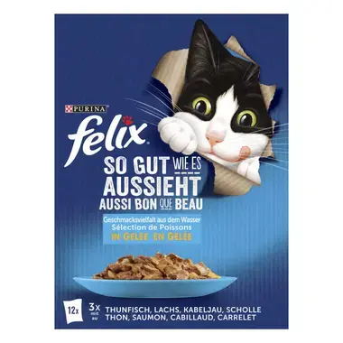 FELIX® So gut wie es aussieht Geschmacksvielfalt aus dem Wasser Rückseite