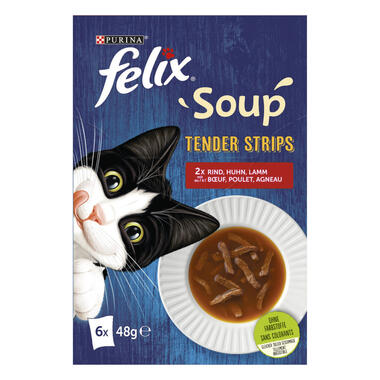 FELIX® Soup Tender Strips Geschmackvielfalt von Land Vorderansicht