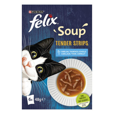 FELIX® Soup Tender Strips Geschmackvielfalt aus dem Wasser Vorderansicht