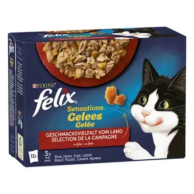 FELIX Sensations Gelees Geschmacksvielfalt vom Land Seitenansicht