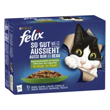 FELIX® So gut wie es aussieht Gemischte Vielfalt mit Gemüse Seitenansicht