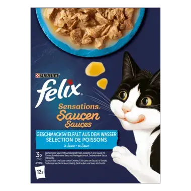 FELIX Sensations Saucen Geschmacksvielfalt aus dem Wasser Vorderansicht