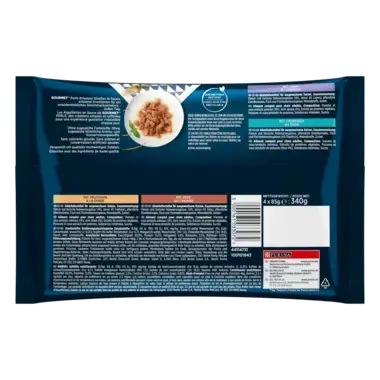 GOURMET™ Perle Erlesene Streifen mit Truthahn, Thunfisch, Ente, Lamm Rückseite