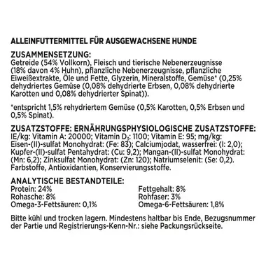 BENEFUL® Wohlfühlgewicht mit Huhn, Gartengemüse und Vitaminen