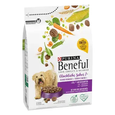BENEFUL® Glückliche Jahre 7+ mit Huhn, Gartengemüse und Vitaminen
