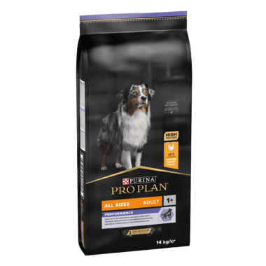PRO PLAN Hundefutter Adult All sizes Performance mit OPTIPOWER reich an Huhn