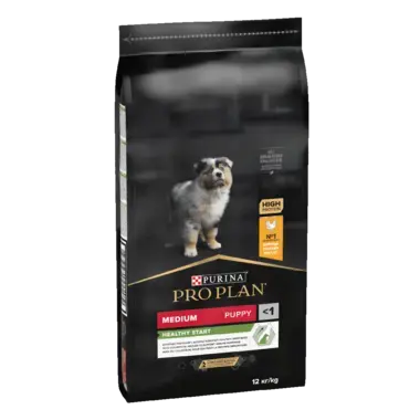 PRO PLAN MEDIUM PUPPY mit OPTISTART reich an Huhn