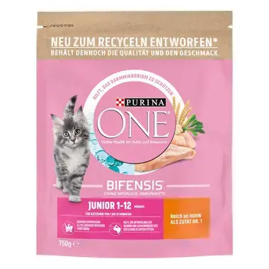 PURINA ONE BIFENSIS Junior Trockenfutter mit Huhn