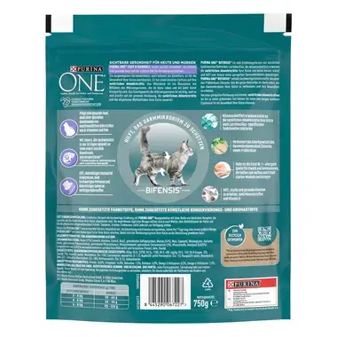 PURINA ONE Coat & Hairball Katzenfutter reich an Huhn und Vollkorn-Getreide