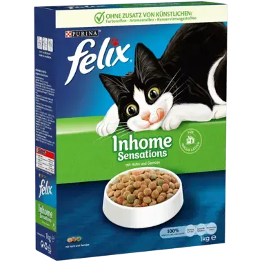 FELIX® Inhome Sensations mit Huhn und Gemüse Seitenansicht