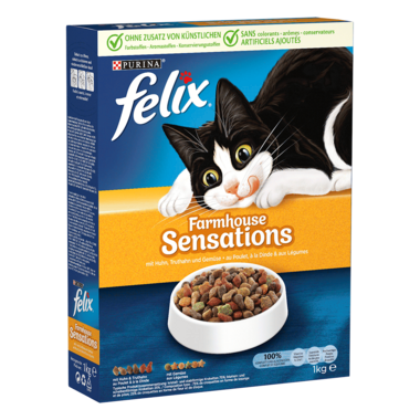 FELIX® Farmhouse Sensations mit Huhn, Truthahn und Gemüse Seitenansicht