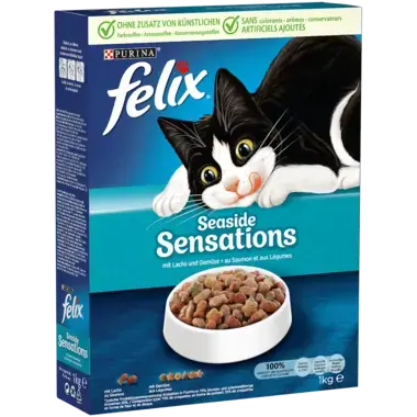 FELIX® Seaside Sensations mit Lachs und Gemüse Seitenansicht