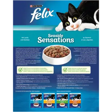FELIX® Seaside Sensations mit Lachs und Gemüse Rückseite
