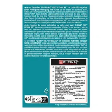 PURINA® ONE® HYDRALIFE™ Ergänzungsfuttermittel zur Unterstützung der Hydration deiner Katze, mit Huhngeschmack