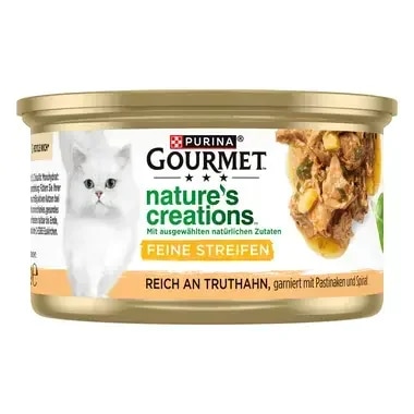 GOURMET Nature's Creations Feine Streifen reich an Truthahn