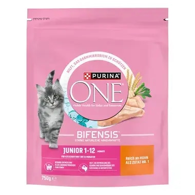 PURINA ONE BIFENSIS Junior Trockenfutter mit Huhn