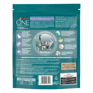 PURINA ONE Coat & Hairball Katzenfutter reich an Huhn und Vollkorn-Getreide