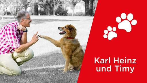 Mitarbeiter Karl Heinz Fuchs und Timy