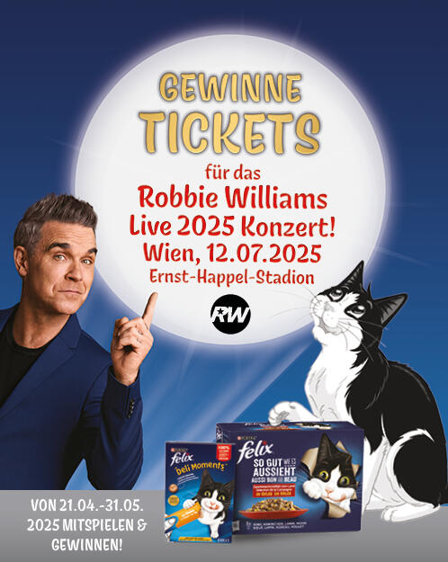 Felix Robbie Williams Website Banner Promotional DT FUR Page